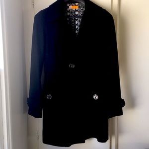 Tulle wool blend coat